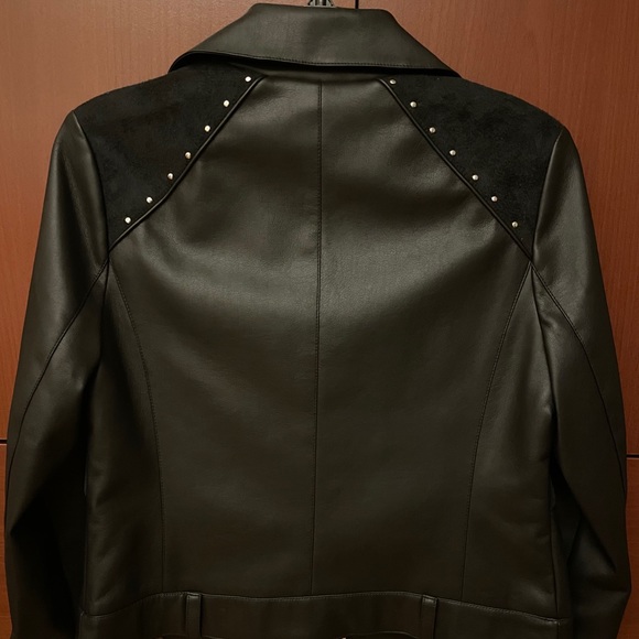 Express new black leather jacket - Picture 2 of 4